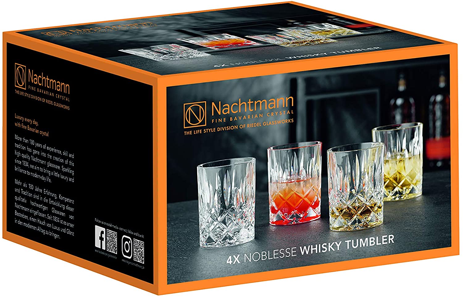 Nachtmann Noblesse whiskyglas, 4 st.